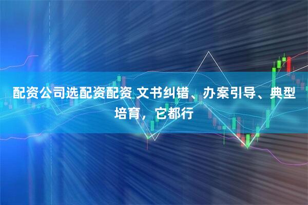 配资公司选配资配资 文书纠错、办案引导、典型培育，它都行